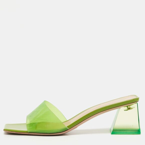 Green Pvc Cosmic Slide Sandals Size 41,New Products : American Fashion Style Bags On Sale